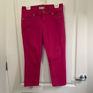 Seven7 Jeans Womens Size 6 Distressed Pink Skinny Denim Pants Casual